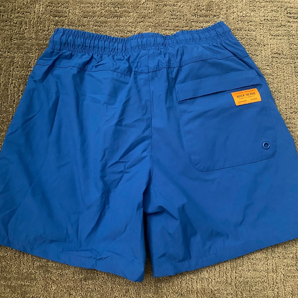 PALACE Blue and Orange Boyz N The Hood Shorts - Picture 2 of 3